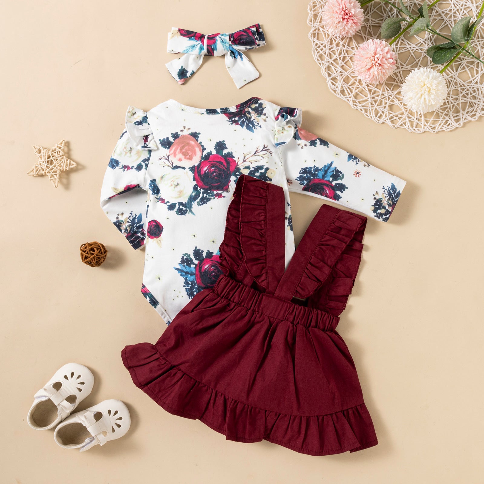 Baby Girl Set Floral Dress and Blouse