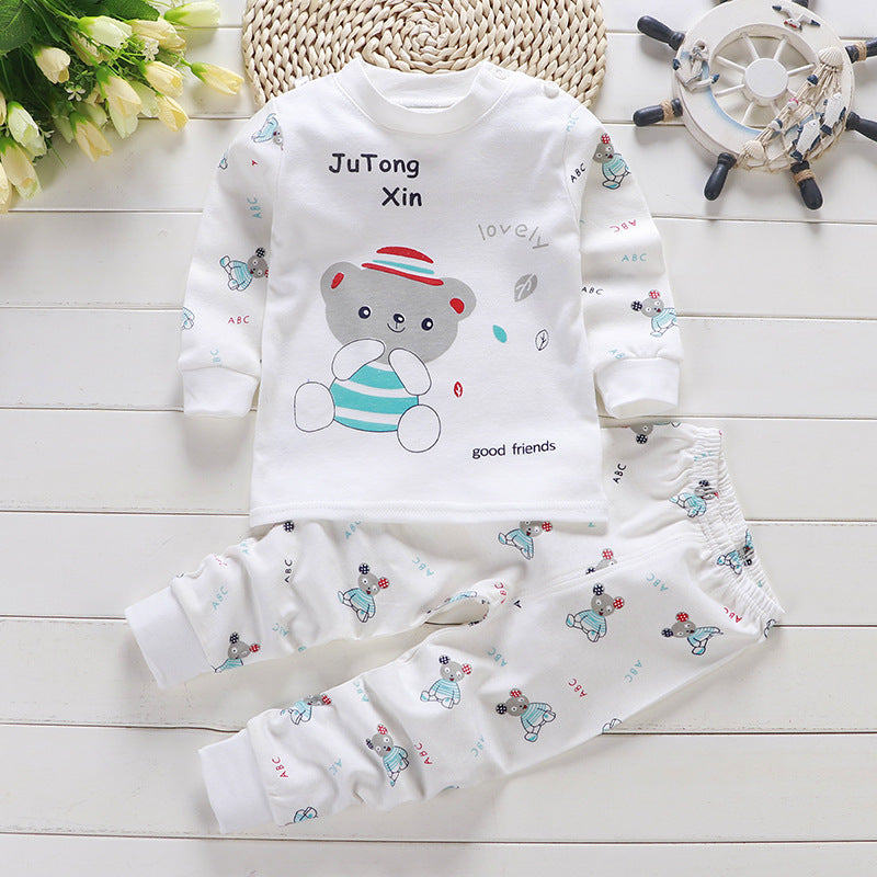 Children's Cotton Sleepwear Suit Boys And Girls