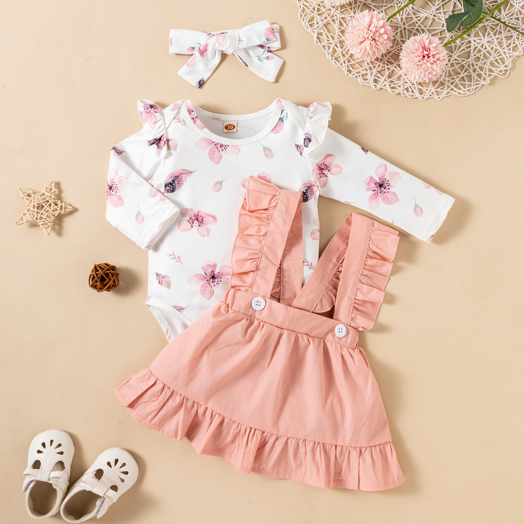 Baby Girl Set Floral Dress and Blouse